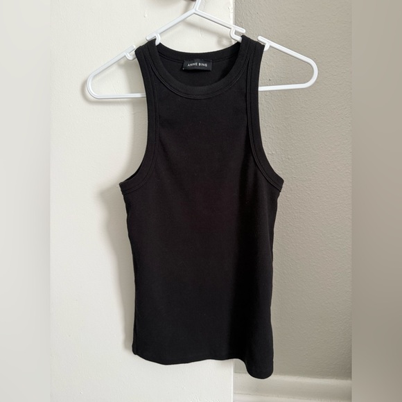 Anine Bing Classic Black Tank Top - Picture 1 of 5